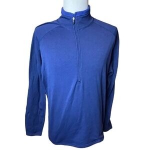 Patagonia Half Zip Long Sleeve Base Layer Shirt Men's XL Royal Cobalt Blue Hike